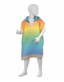 Bio-Strandponcho Kids Rainbow