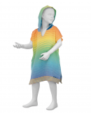 Bio-Strandponcho Kids Rainbow