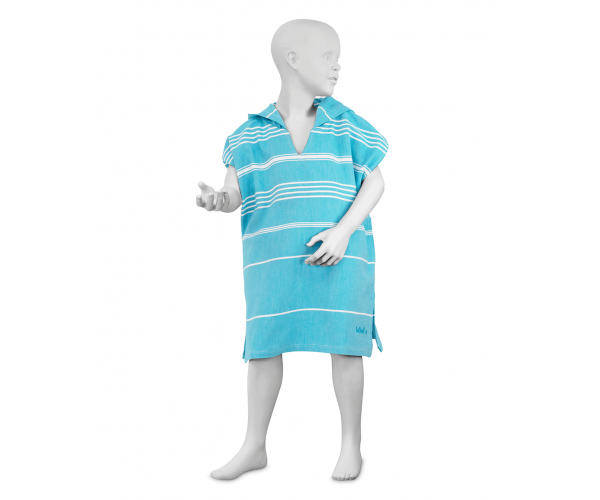 Bio-Strandponcho Kids Aqua